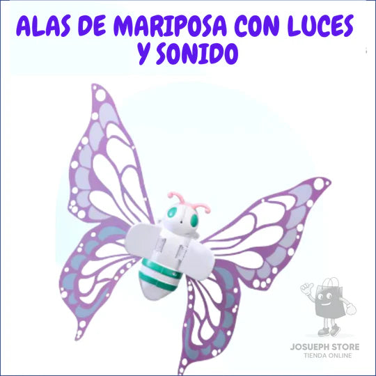 ALAS DE MARIPOSA MUSICAL Y LUCES LED