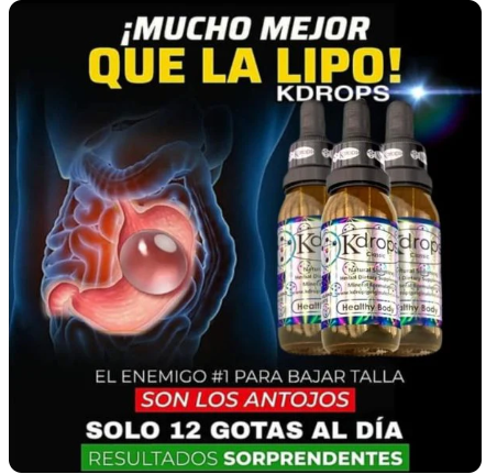 Kdrops 100% Original- REDUCE MEDIDAS EN TAN SOLO SEMANAS