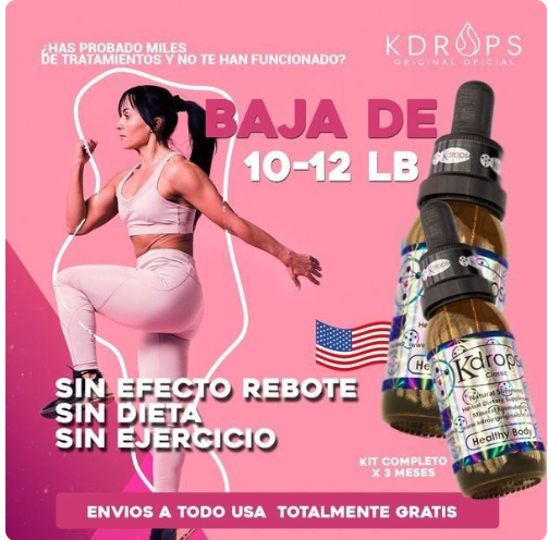 Kdrops 100% Original- REDUCE MEDIDAS EN TAN SOLO SEMANAS