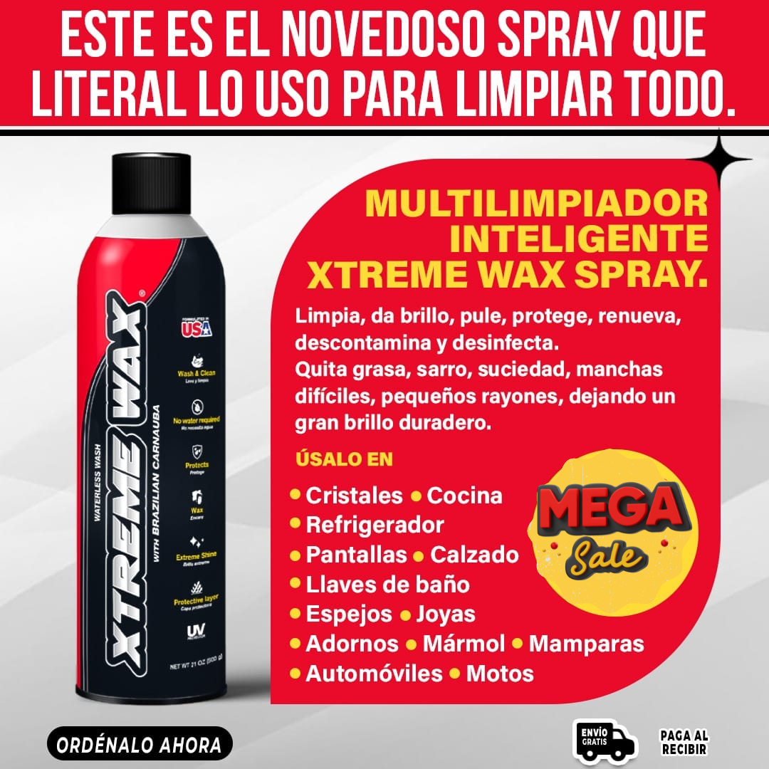 Xtreme Wax™ Restaurador De Madera, Muebles, Cerámica Y Cuero Al Instante