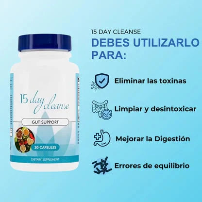 Day Cleanse-Limpieza de 15 Dias™✅ + 🎁 Recetario Como cuidar La Limpieza