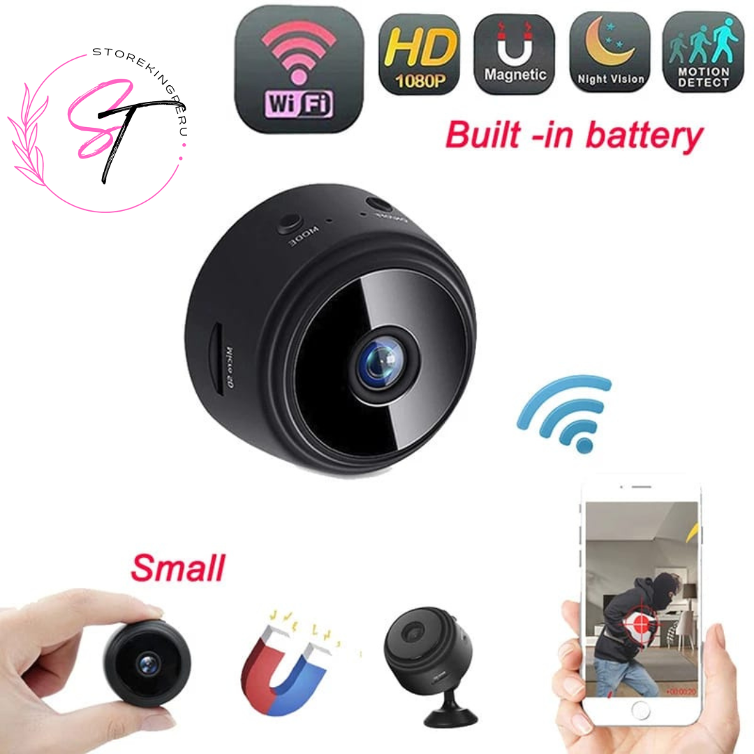 SECURE SITE™️  MINI CAMARA FULL HD WIFI DE VIGILANCIA